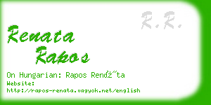 renata rapos business card